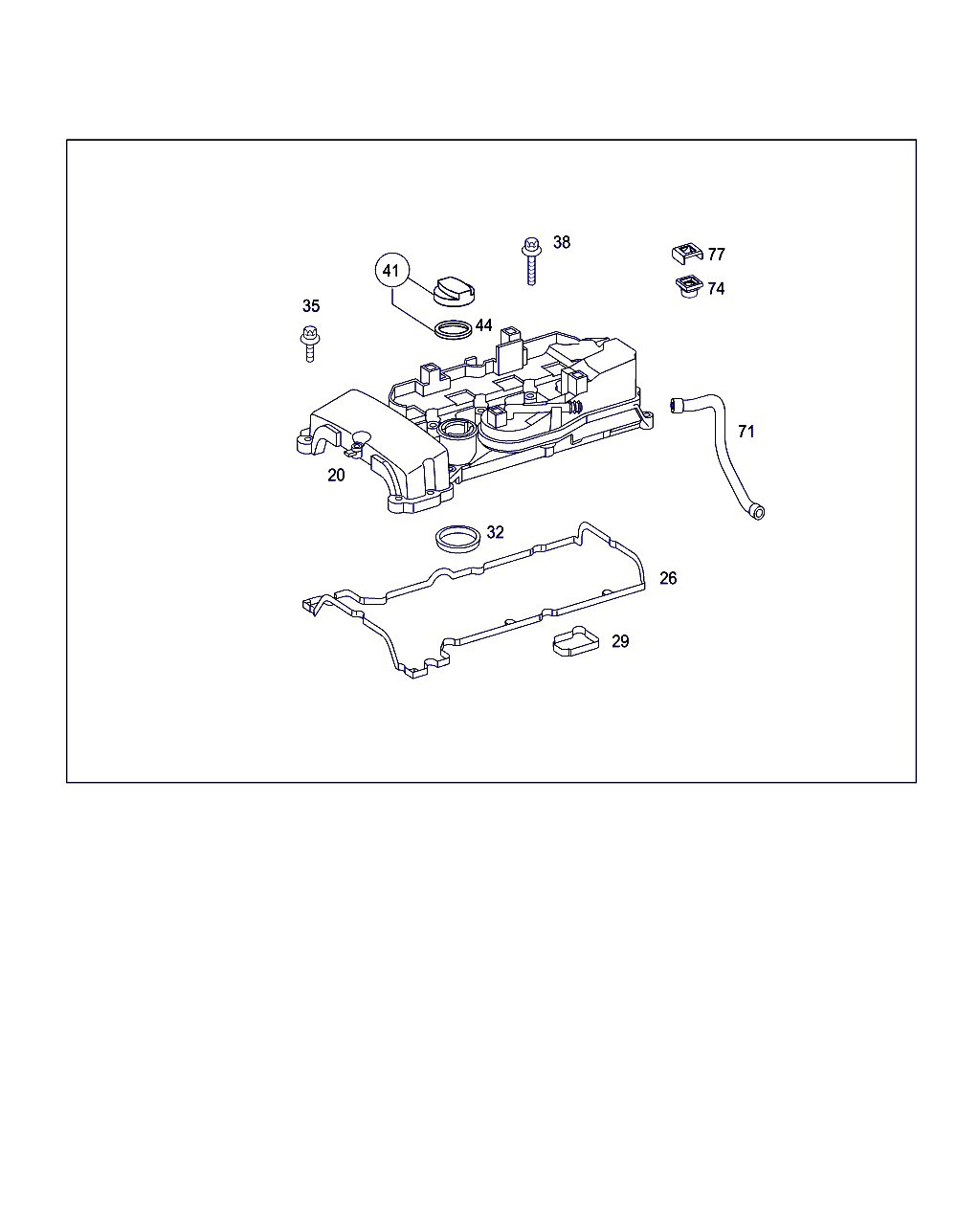 Mercedes-Benz A 271 016 09 21 - Прокладка, крышка головки цилиндра onlydrive.pro