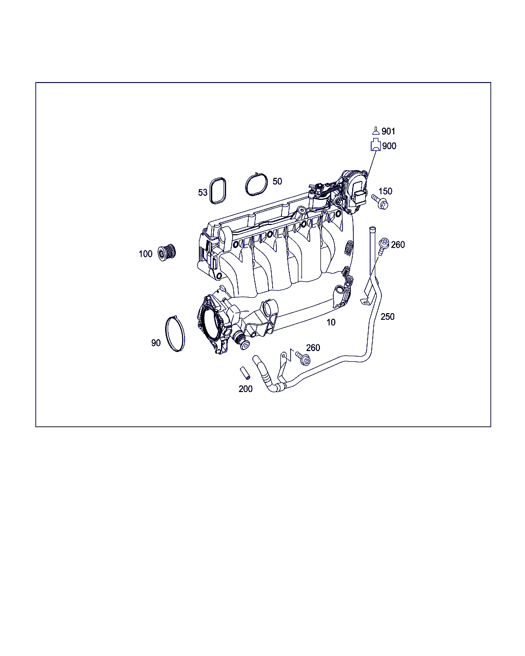 Mercedes-Benz A 271 141 08 80 - Gasket, intake manifold onlydrive.pro