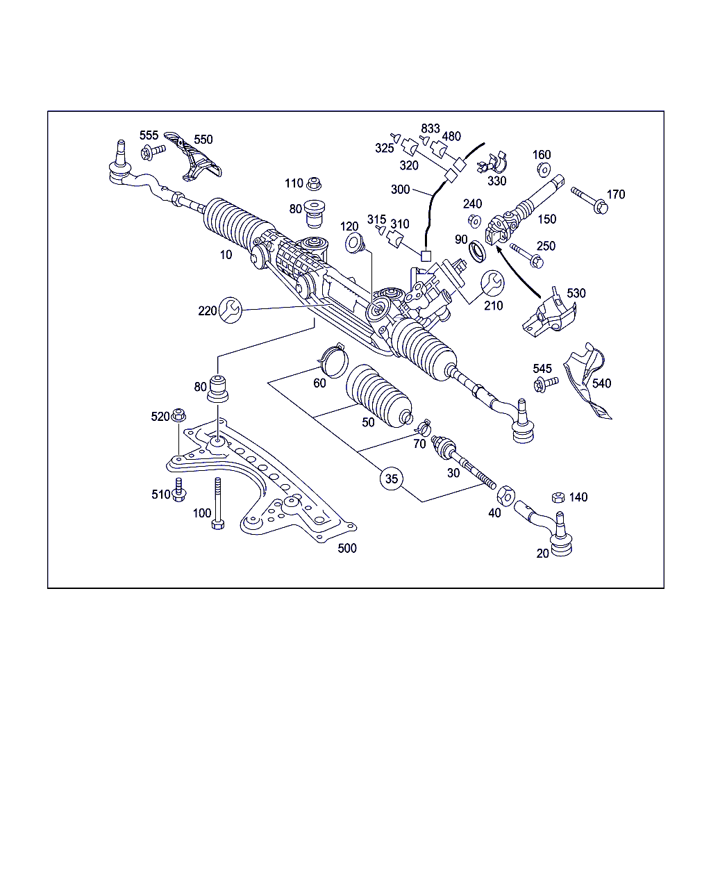 Mercedes-Benz A 230 338 00 15 - Осевой шарнир, рулевая тяга onlydrive.pro