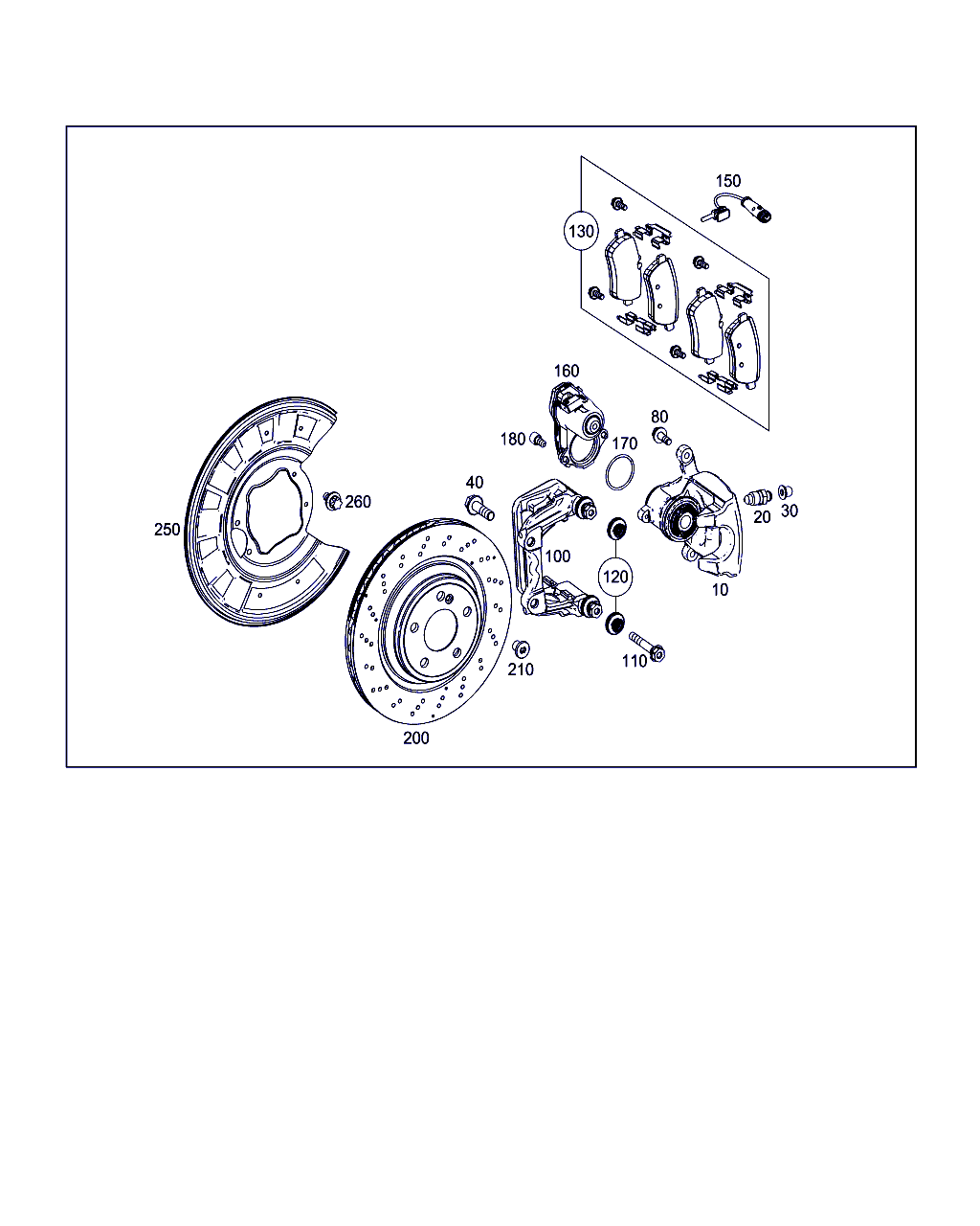 Mercedes-Benz A 008 420 08 20 - Piduriklotsi komplekt,ketaspidur onlydrive.pro