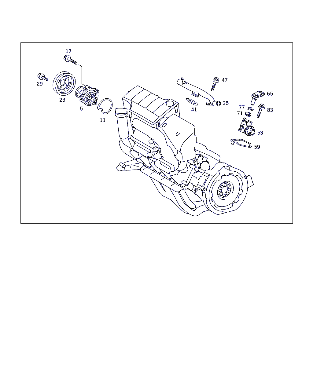 Mercedes-Benz A 000 905 07 00 - Water pump: 001 pcs. onlydrive.pro