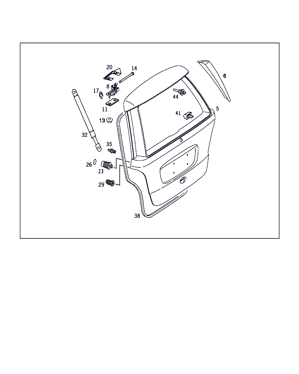 Mercedes-Benz A 168 980 01 64 - Gas Spring, boot, cargo area onlydrive.pro