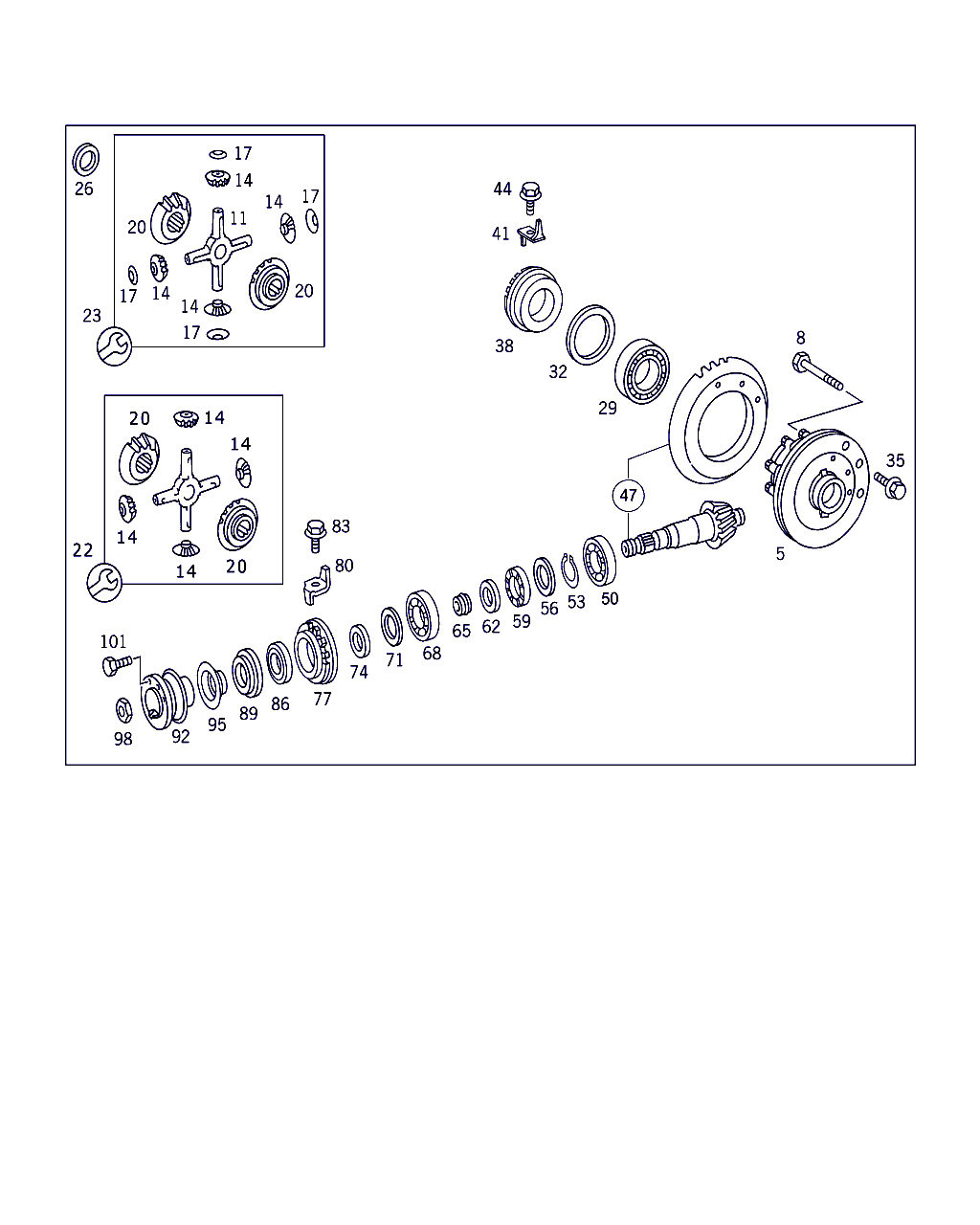 Mercedes-Benz A 017 997 55 47 - Vārpstas blīvgredzens, Diferenciālis onlydrive.pro