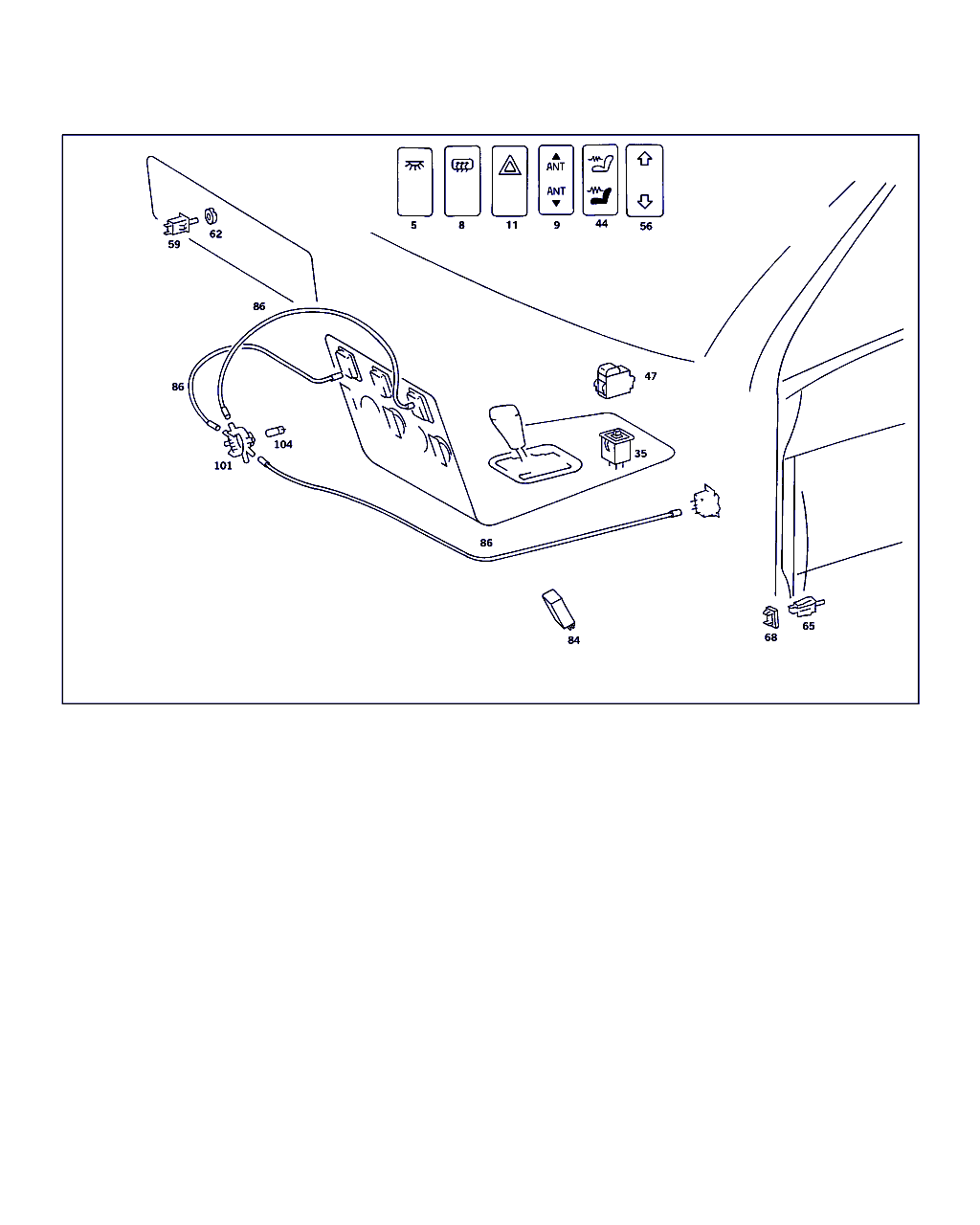 Mercedes-Benz A 000 821 09 63 - Switches & switch brightness follow-up: - pcs. onlydrive.pro