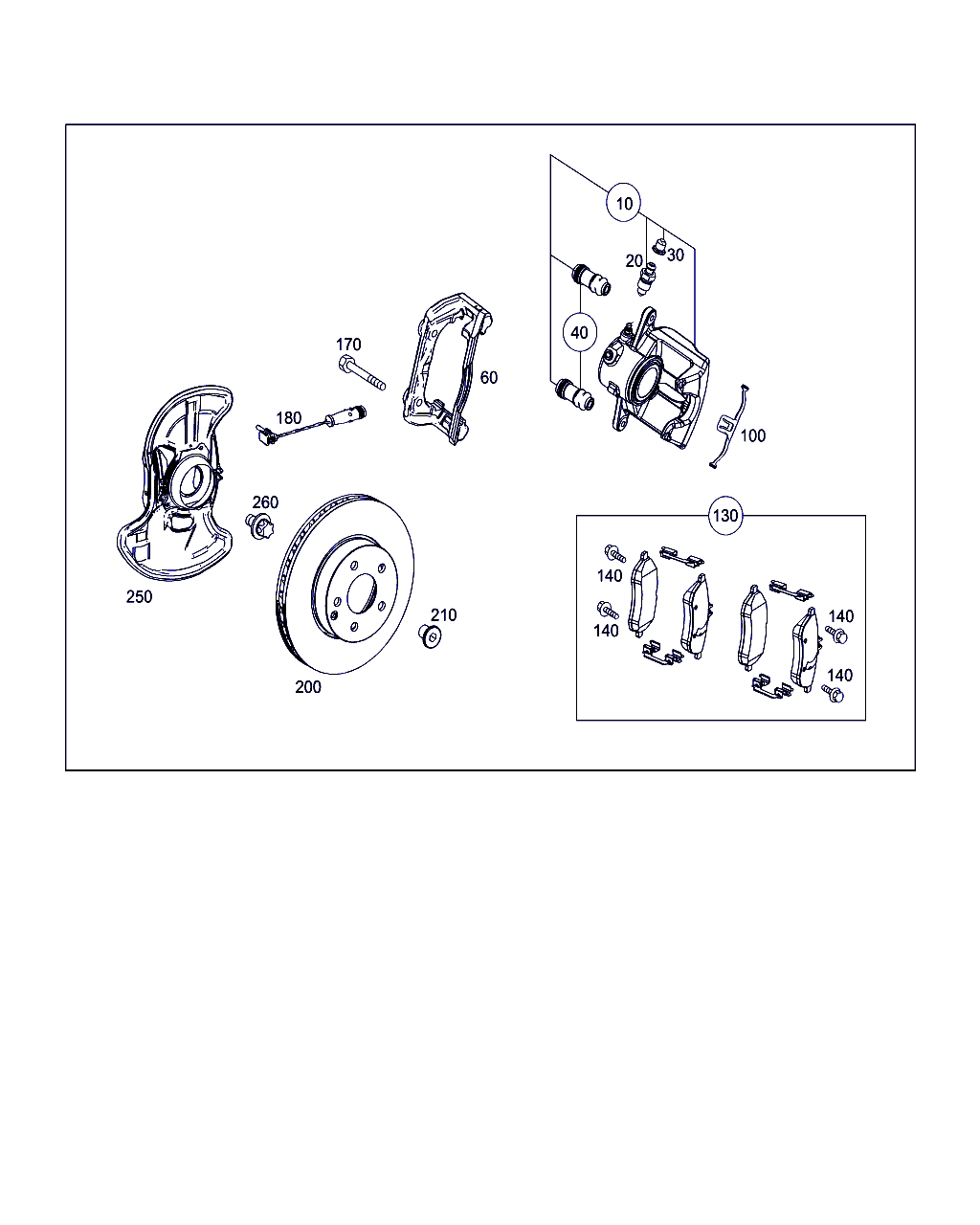 Mercedes-Benz A 007 420 75 20 - Piduriklotsi komplekt,ketaspidur onlydrive.pro