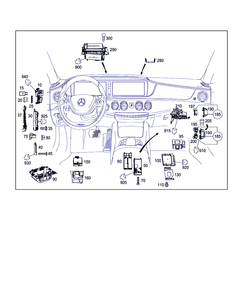 Mercedes-Benz A 002 542 83 19 - Control units,fuse boxes and relays in interior: 001 pcs. onlydrive.pro