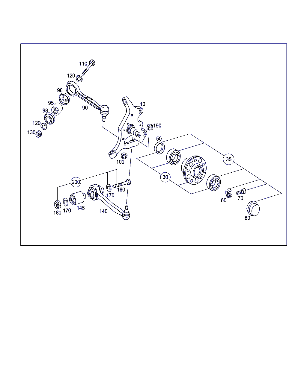 Mercedes-Benz A 203 330 19 11 - Neatkarīgās balstiekārtas svira, Riteņa piekare onlydrive.pro