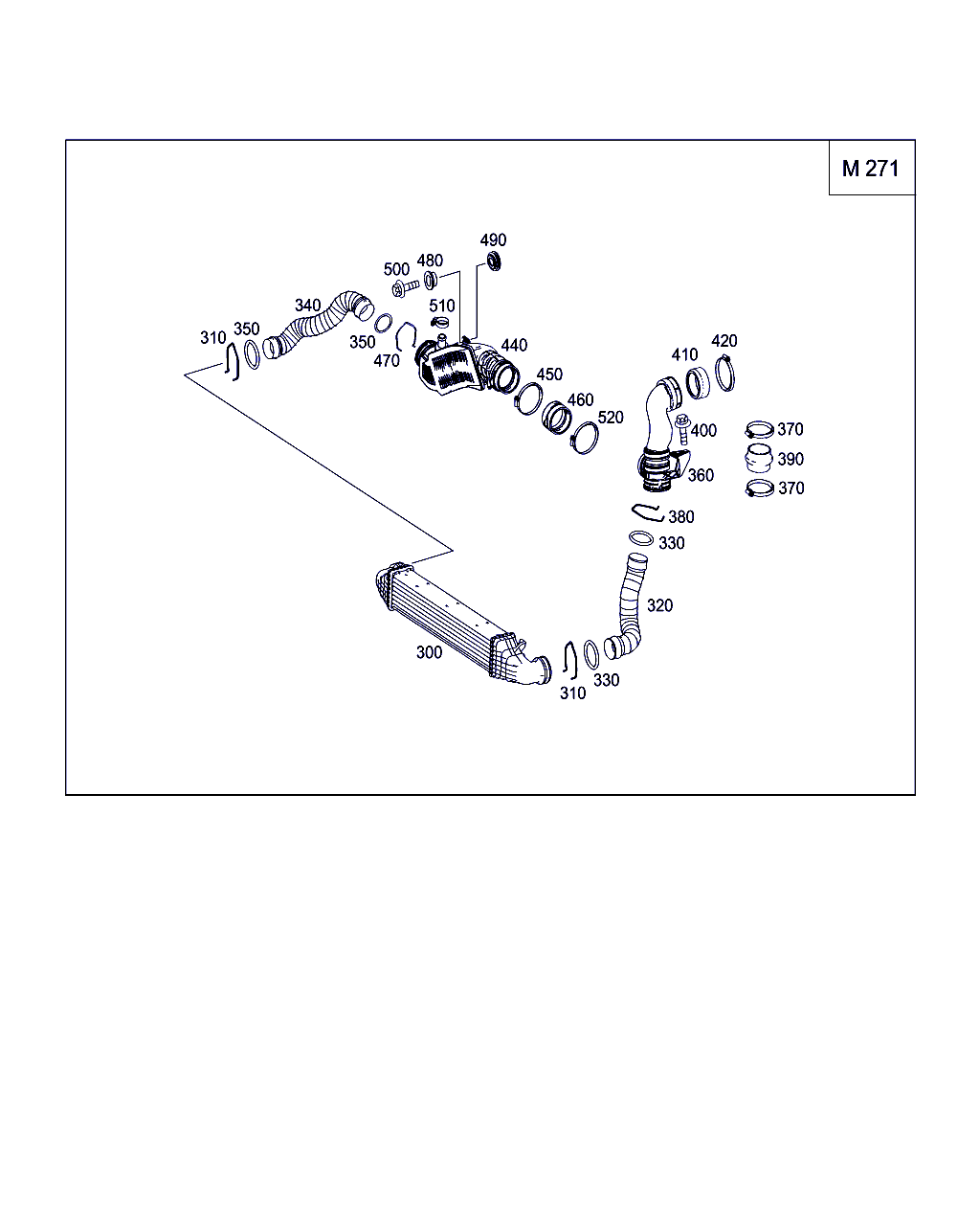 Mercedes-Benz A 209 528 00 82 - Трубка, нагнетание воздуха onlydrive.pro