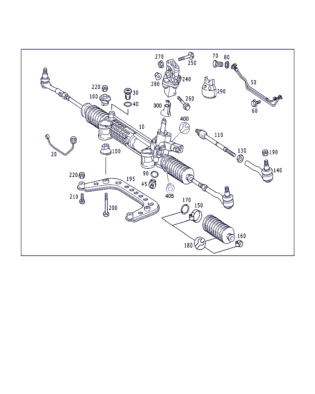 Mercedes-Benz A 210 460 25 00 - Рулевой механизм, рейка onlydrive.pro