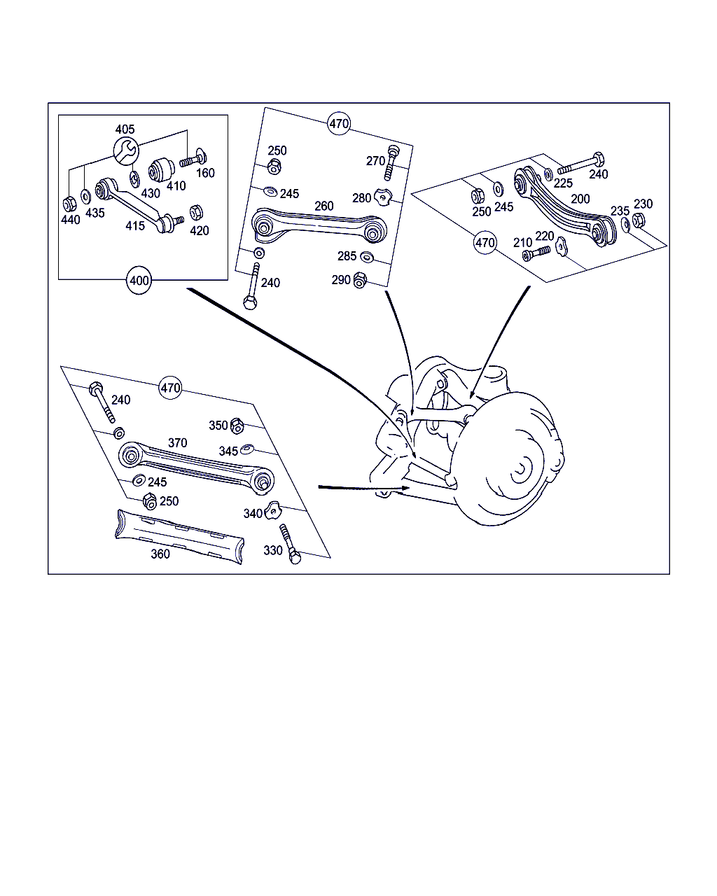 Mercedes-Benz A 203 350 03 53 - Neatkarīgās balstiekārtas svira, Riteņa piekare onlydrive.pro