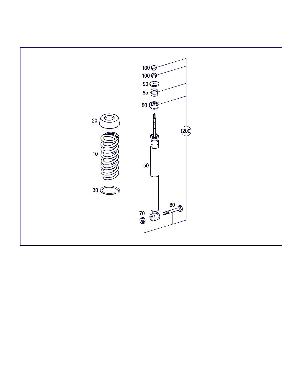 Mercedes-Benz A 203 326 30 00 - Shock Absorber onlydrive.pro