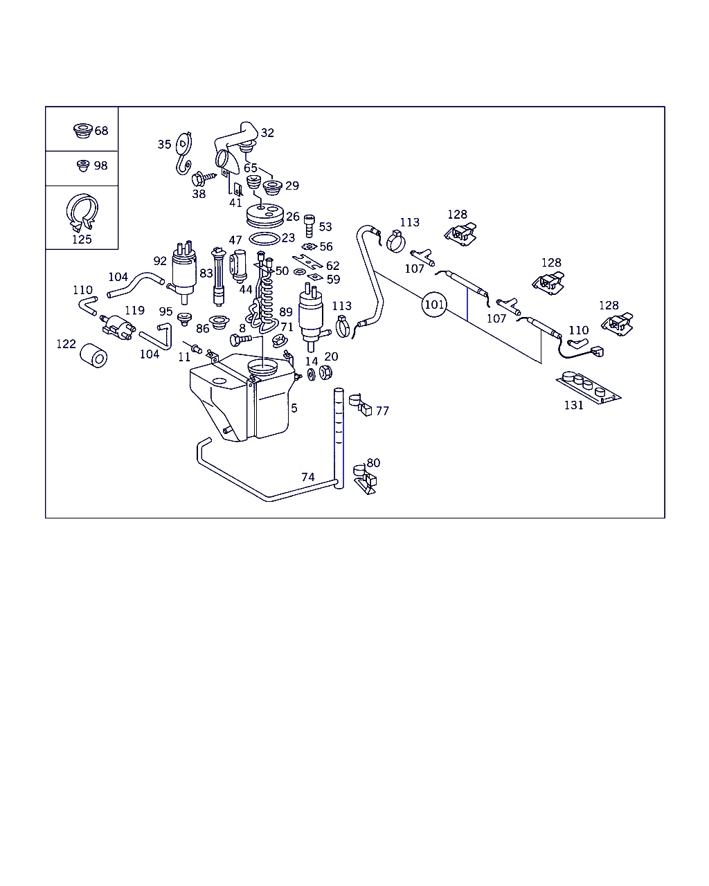 Mercedes-Benz A 210 540 00 45 - Level Control Switch, windscreen washer tank onlydrive.pro