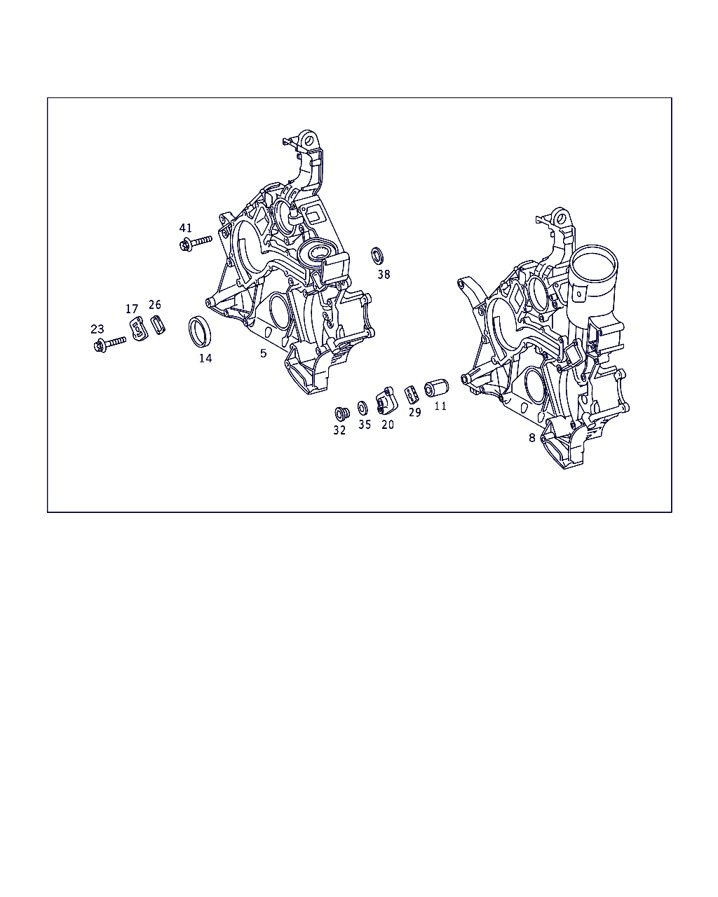 Mercedes-Benz A 112 184 01 61 - Gasket, timing case cover onlydrive.pro