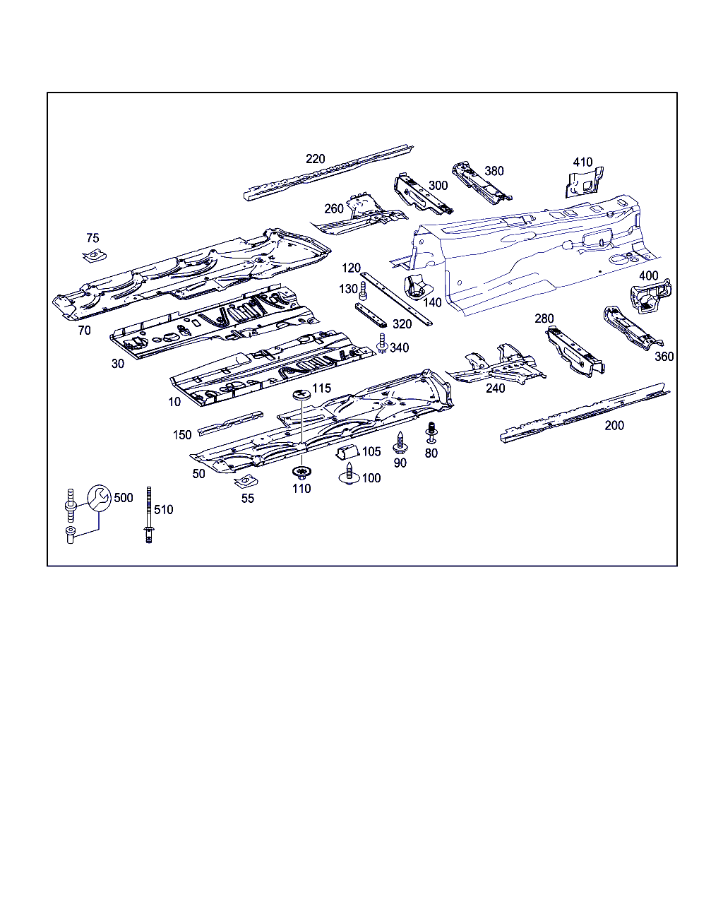 Mercedes-Benz A 002 994 93 45 - Front floor: 001 pcs. onlydrive.pro