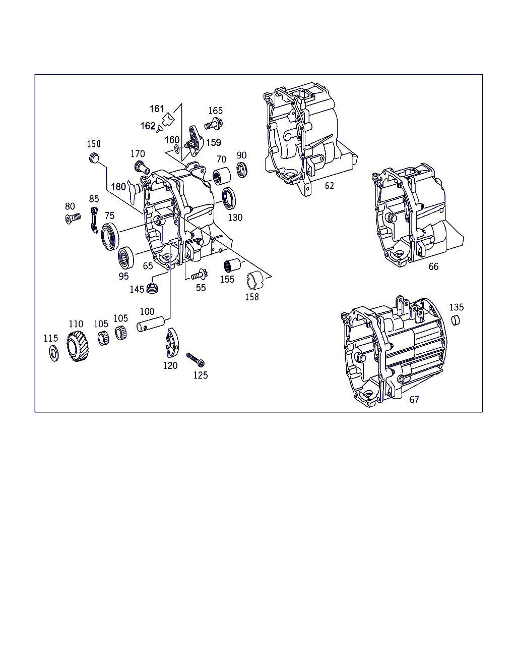 Mercedes-Benz A 002 981 87 12 - Transmission case and cover: 001 pcs. onlydrive.pro