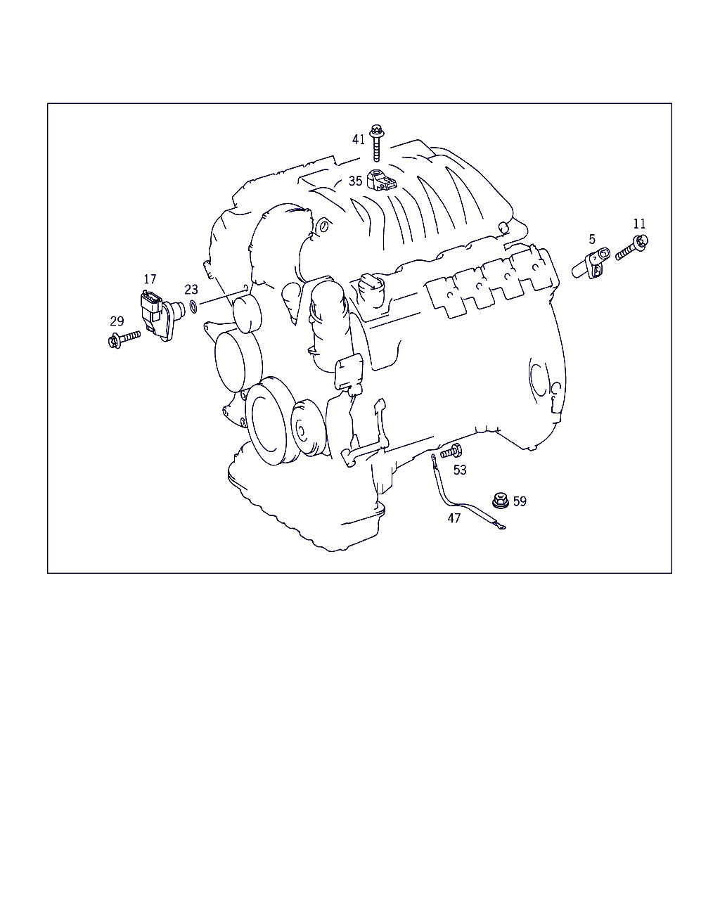 Mercedes-Benz A 004 153 69 28 - Датчик импульсов, коленвал onlydrive.pro