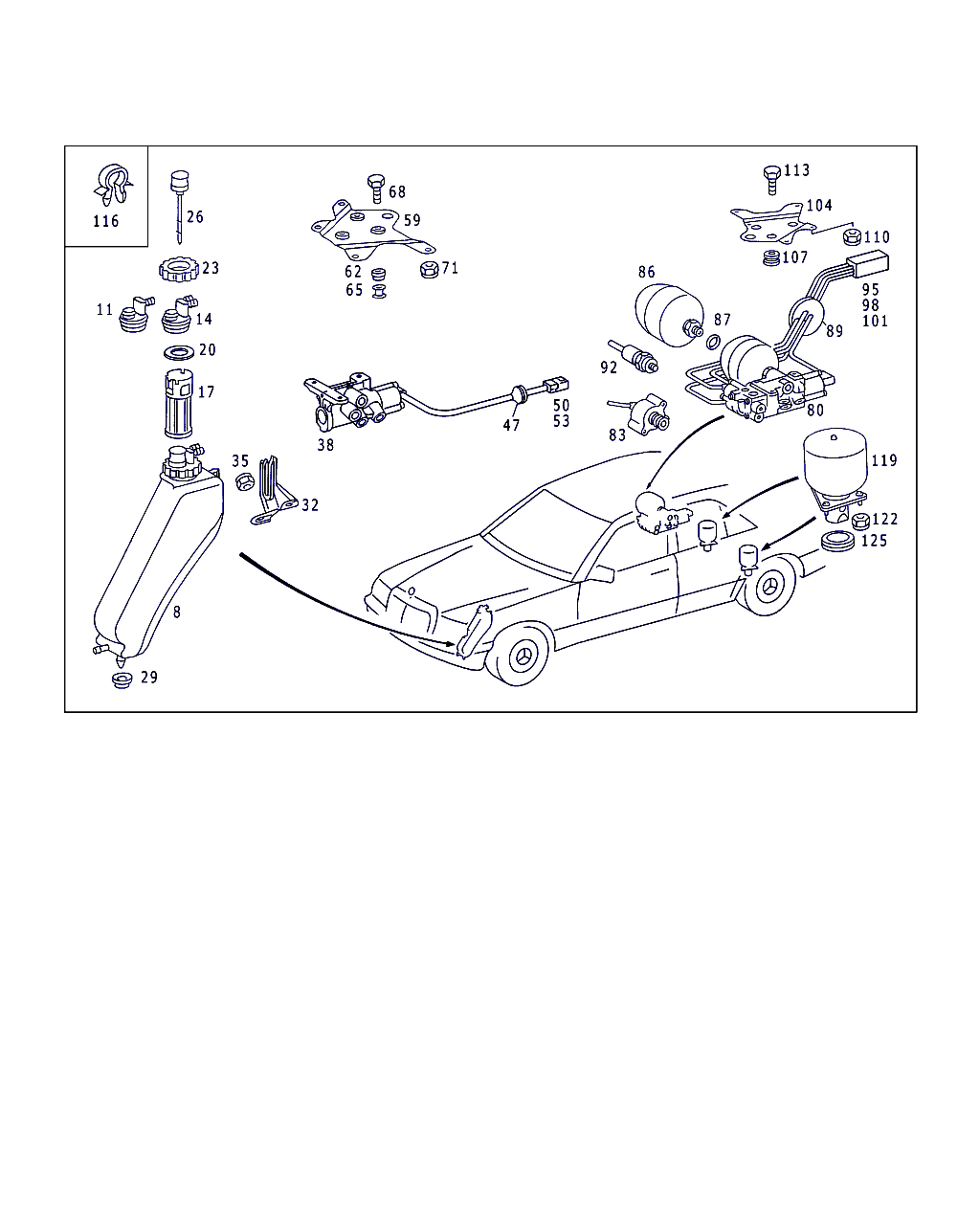 Mercedes-Benz A 124 320 03 15 - Hidroakumulators, Piekare / Amortizācija onlydrive.pro