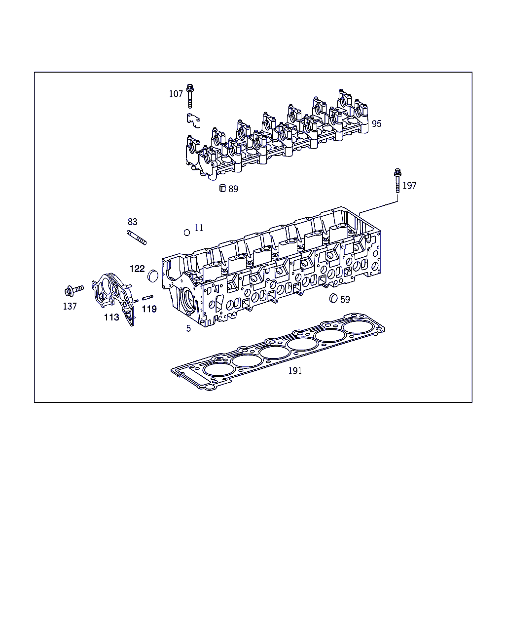 Mercedes-Benz N 000443 018003 - Cylinder head & gasket kit: 001 pcs. onlydrive.pro