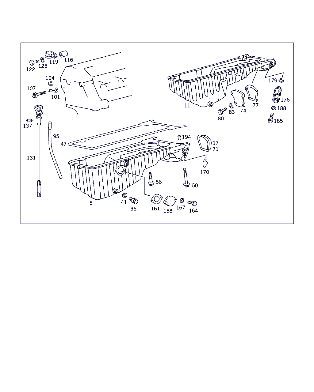 Mercedes-Benz A 605 014 00 22 - Gasket, oil sump onlydrive.pro