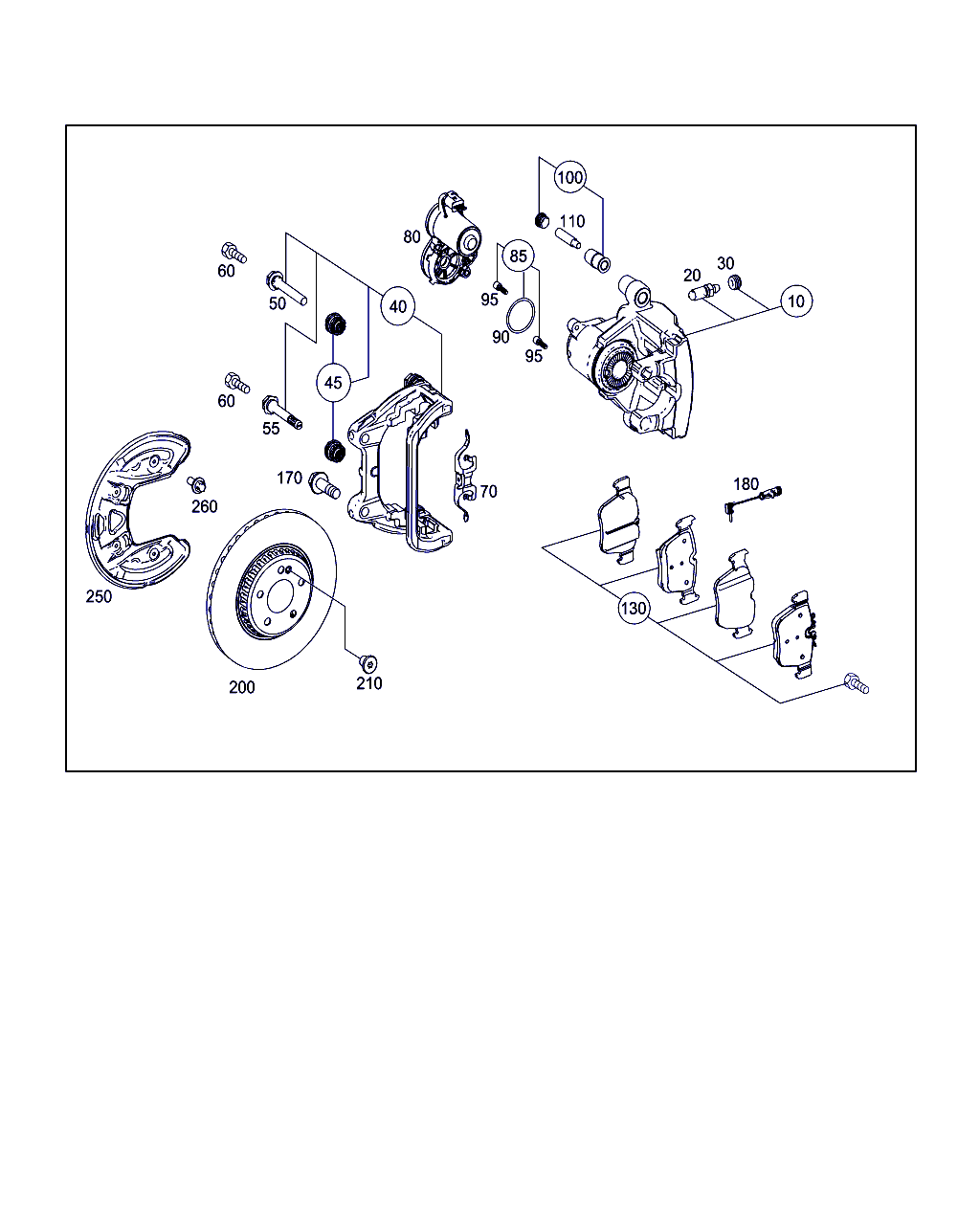 Mercedes-Benz A 000 420 59 00 - Bremžu uzliku kompl., Disku bremzes onlydrive.pro