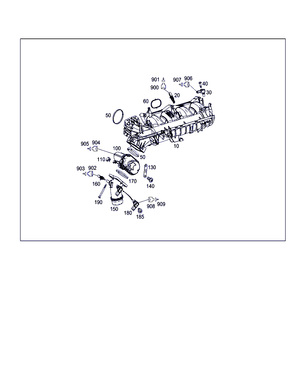 Mercedes-Benz A 270 096 01 80 - Gasket Set, intake manifold onlydrive.pro