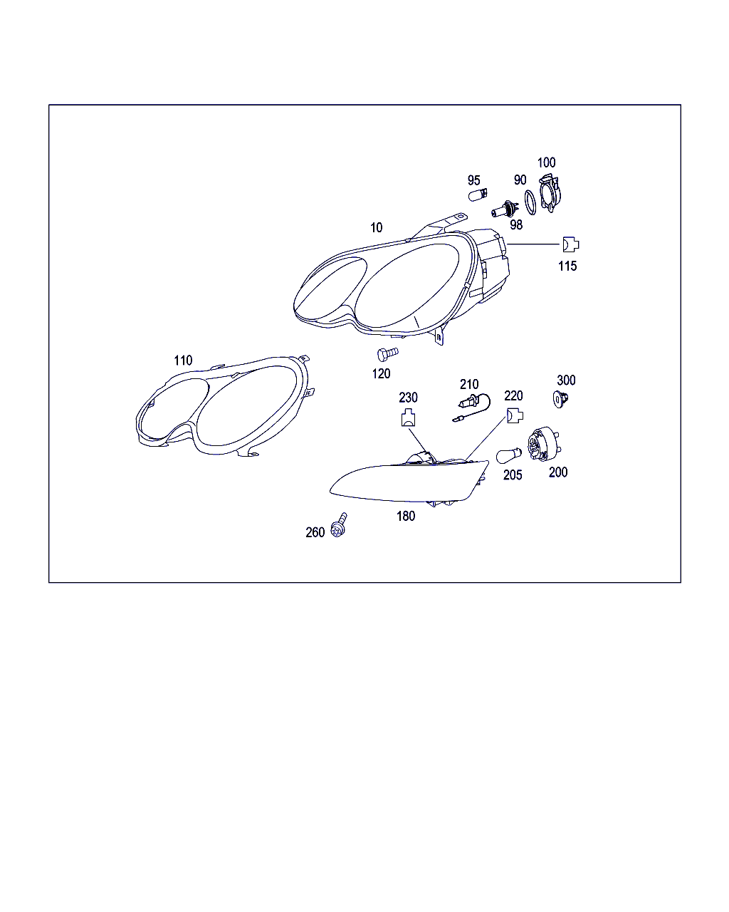 Mercedes-Benz N 000 000 001604 - Front lighting: 002 pcs. onlydrive.pro