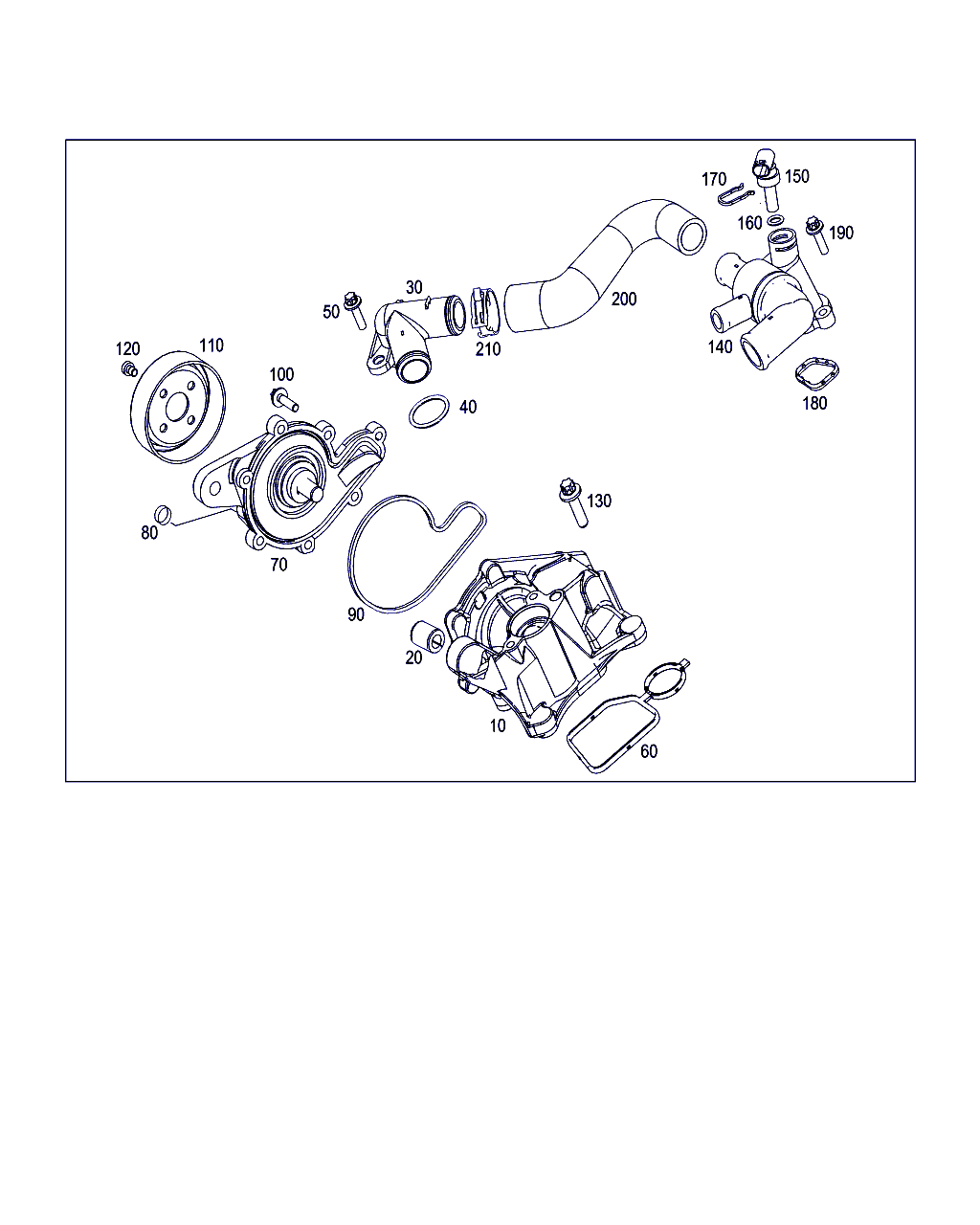 Mercedes-Benz A 660 200 01 20 - Water pump: 001 pcs. onlydrive.pro