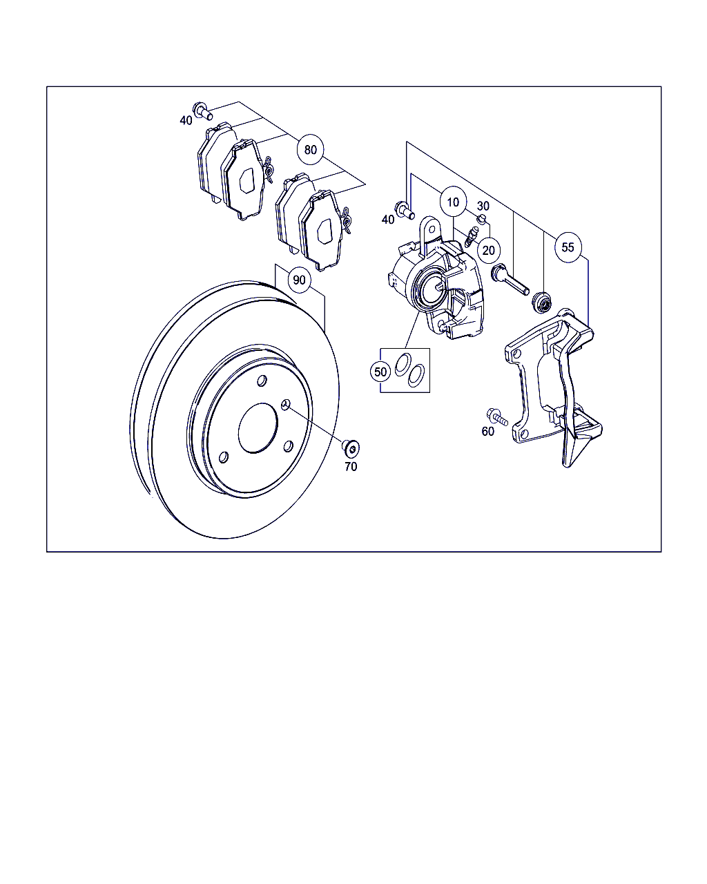 Mercedes-Benz A 451 421 01 10 - Front wheel brake: 001 pcs. onlydrive.pro