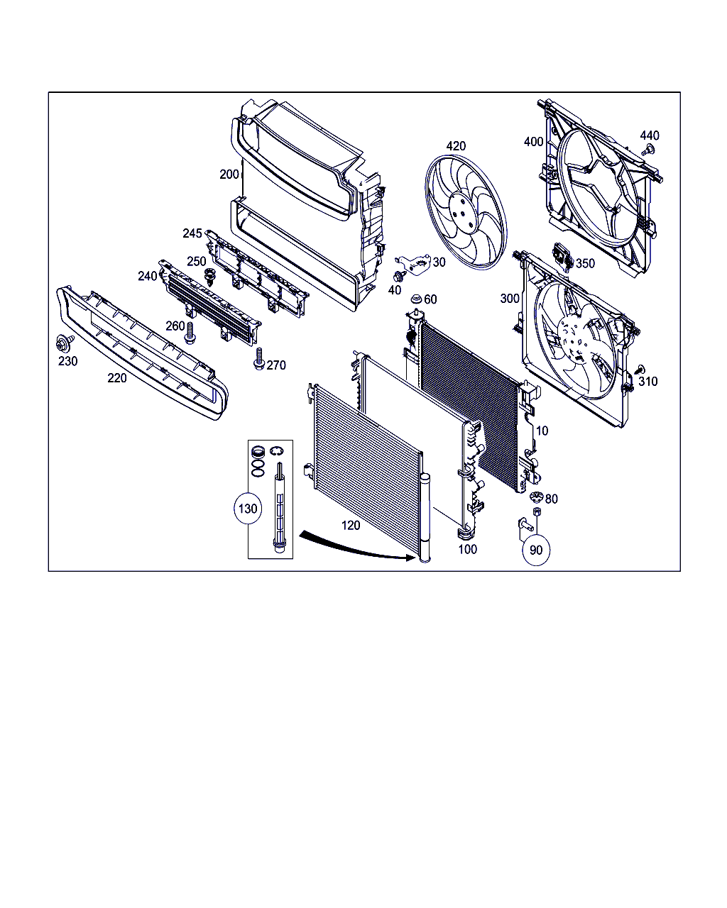 RENAULT A 453 500 00 54 - Radiator,mounting,and covering: 001 pcs. onlydrive.pro