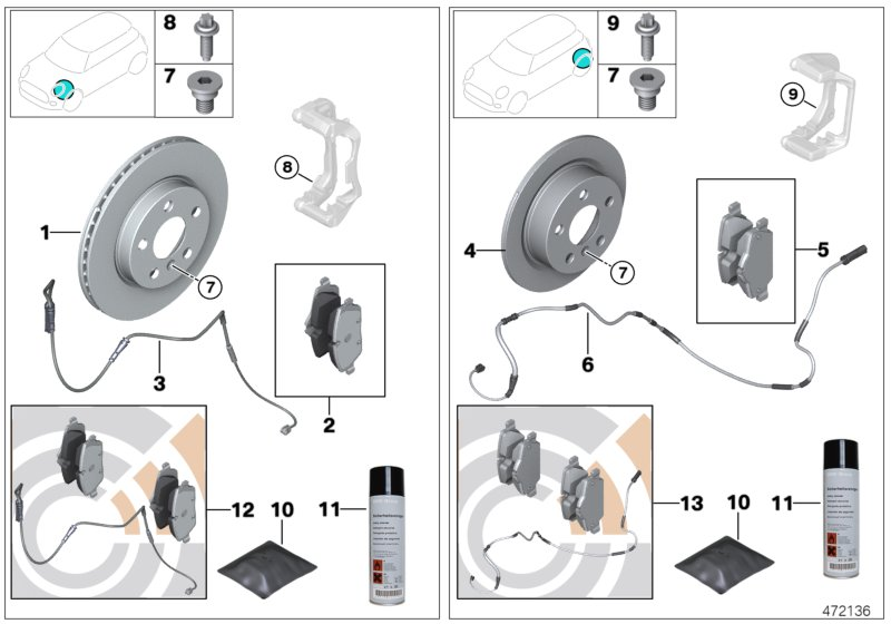 Mini 34116794056 - Brake Pad Set, disc brake onlydrive.pro