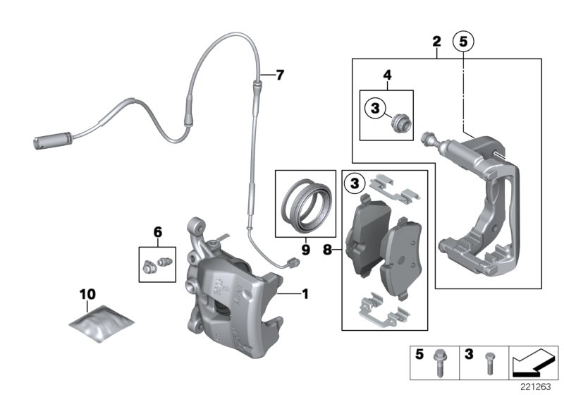 BMW 34116776921 - Juhthülsikomplekt,pidurisadul onlydrive.pro