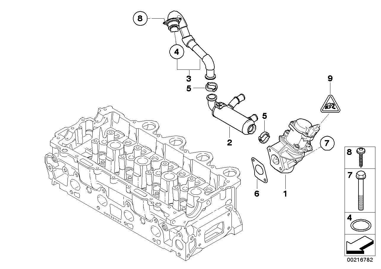 MAZDA 11717804953 - Radiators, Izplūdes gāzu recirkulācija onlydrive.pro