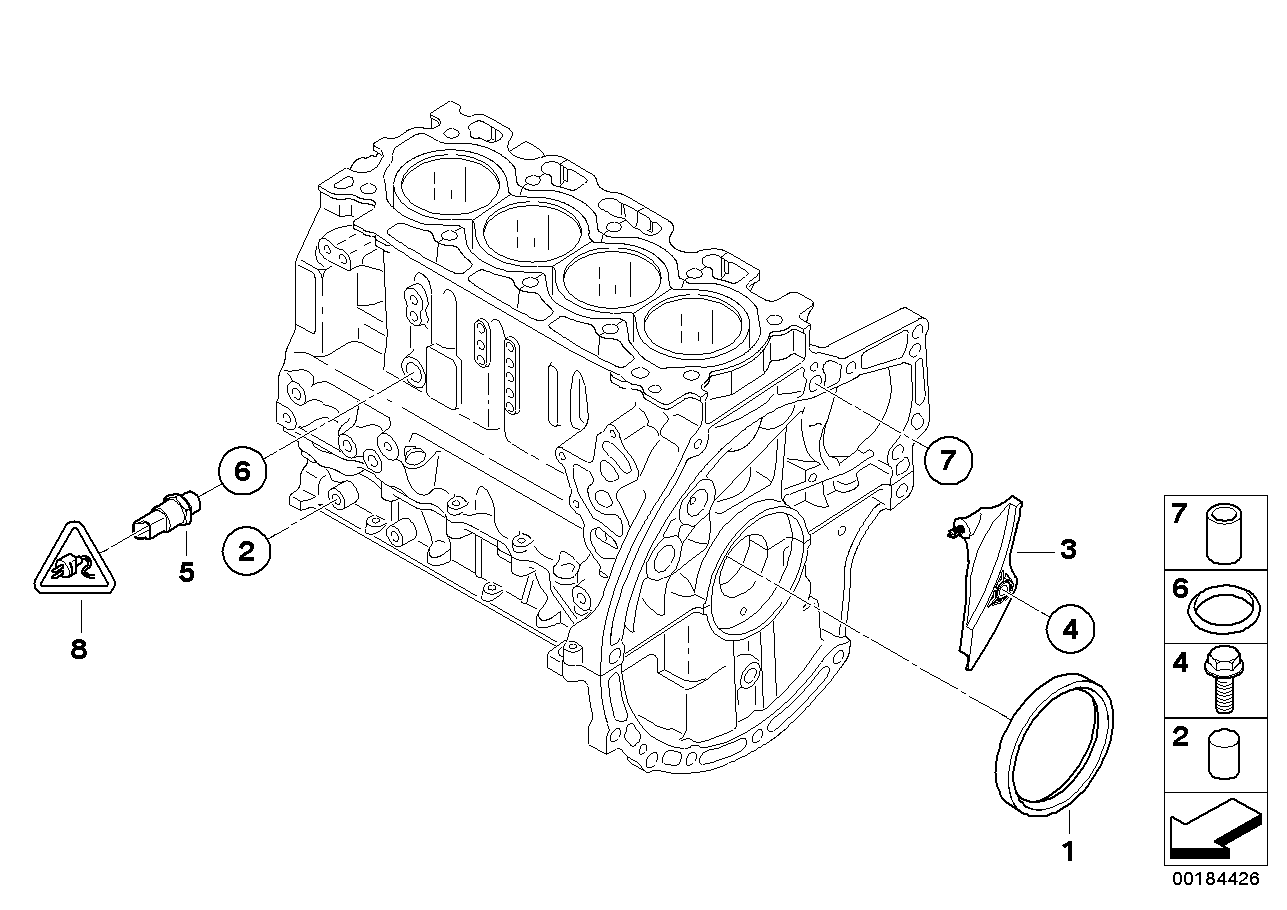 BMW 11117805946 - Shaft Seal, crankshaft onlydrive.pro