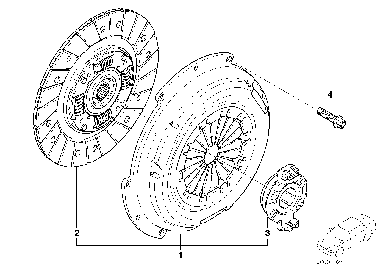 BMW 21 51 1 044 092 - Clutch Release Bearing onlydrive.pro