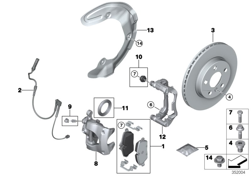 BMW 34116868779 - Juhthülsikomplekt,pidurisadul onlydrive.pro