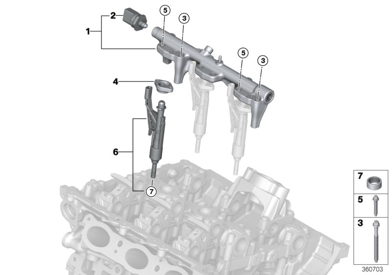 BMW 13 53 8 643 665 - Sensor, fuel pressure onlydrive.pro