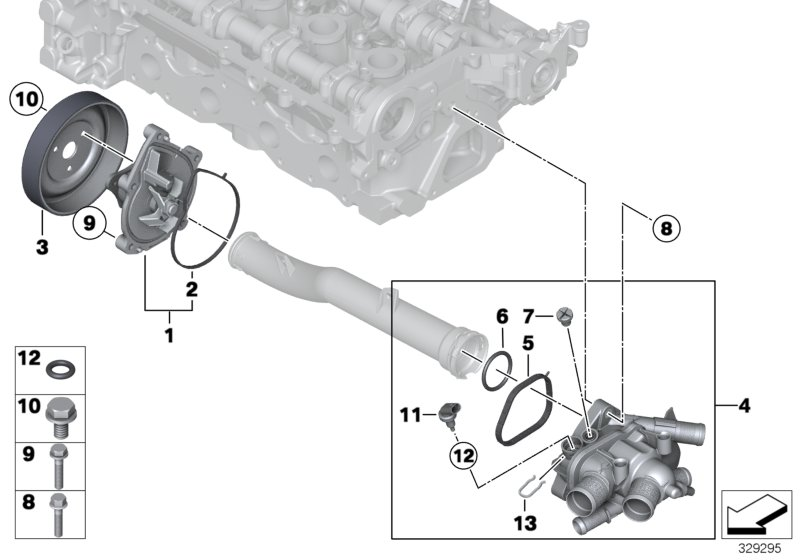 BMW 1153 7 647 751 - Coolant thermostat / housing onlydrive.pro