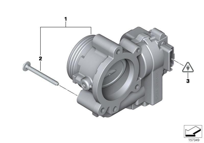 BMW 13548624189 - Throttle body onlydrive.pro