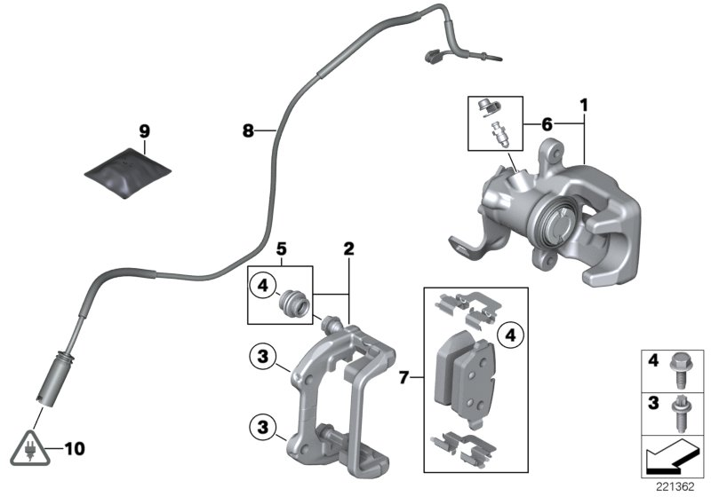 Mini 34359804834 - Warning Contact, brake pad wear onlydrive.pro