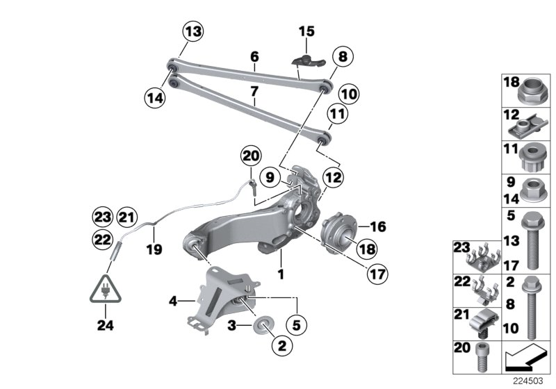 BMW 33 32 6 768 726 - Neatkarīgās balstiekārtas svira, Riteņa piekare onlydrive.pro