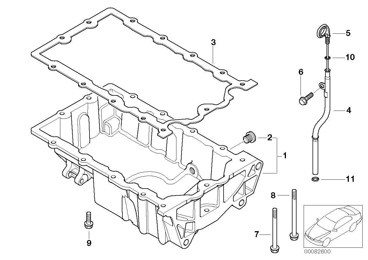 Mini 11 13 1 487 221 - Gasket, oil sump onlydrive.pro