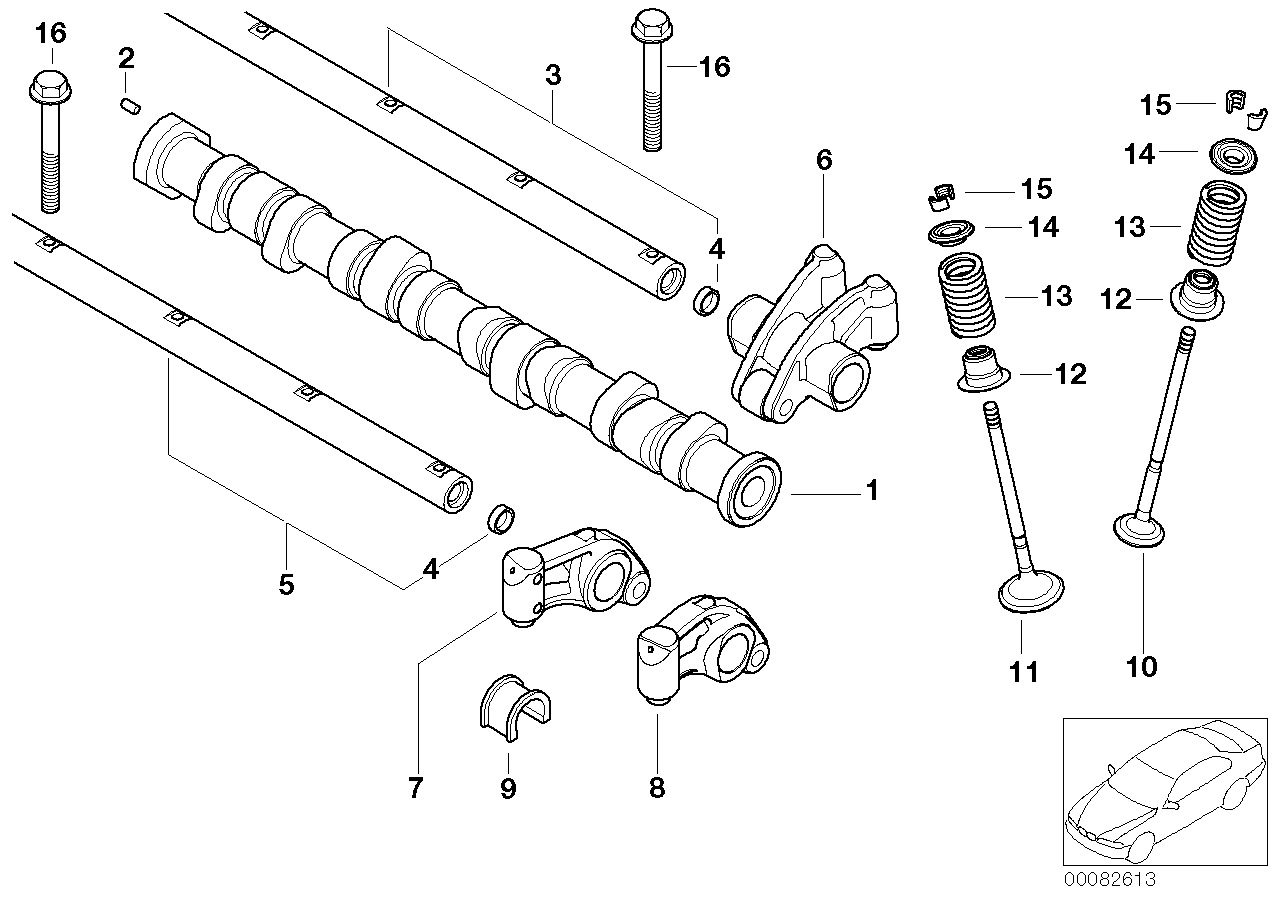 Mini 11 34 0 029 571 - Blīvju komplekts, Vārsta kāts onlydrive.pro