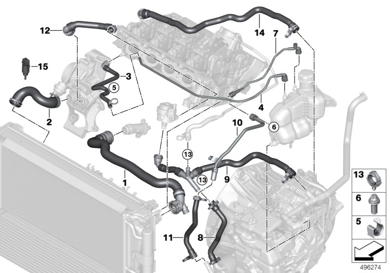 Mini 17 12 7 617 363 - Radiator Hose onlydrive.pro