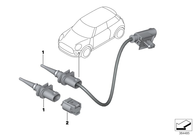 BMW 65816936953 - Jutiklis, išorės temperatūra onlydrive.pro