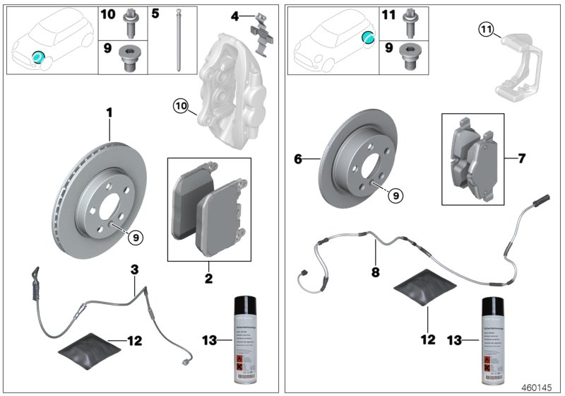 BMW 34106889266 - Brake Pad Set, disc brake onlydrive.pro