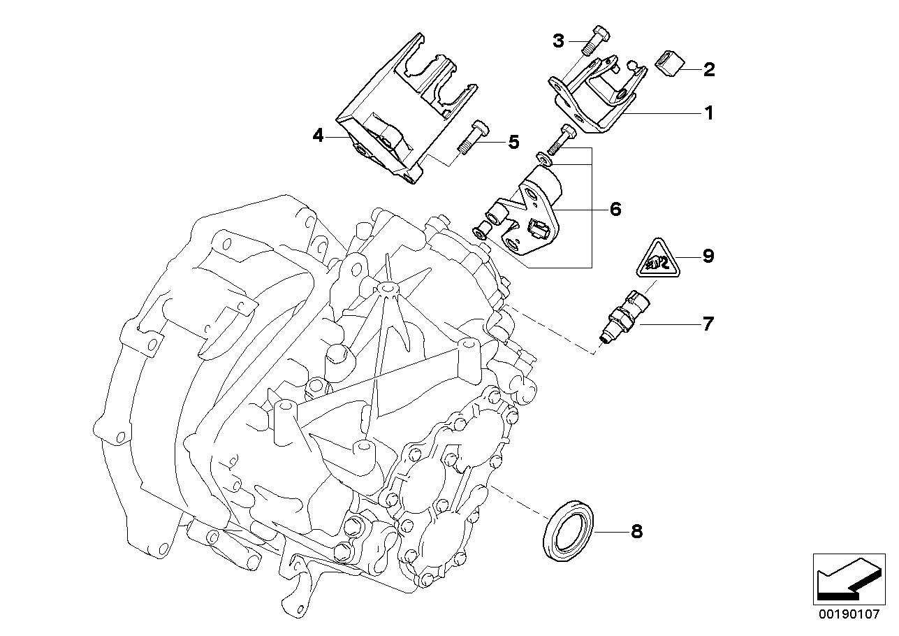 Mini 23 11 7 527 716 - Gs6-85bg gearbox components: 1  pcs. onlydrive.pro