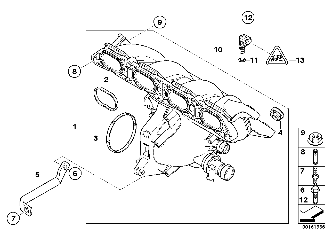 Mini 13 62 7 540 508 - Sensor, boost pressure onlydrive.pro