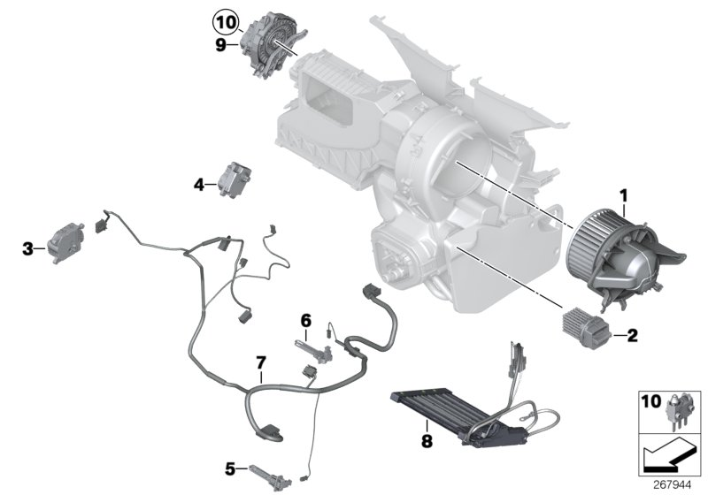 Mini 64 11 3 422 662 - Reguliatorius, keleivio pusės ventiliatorius onlydrive.pro