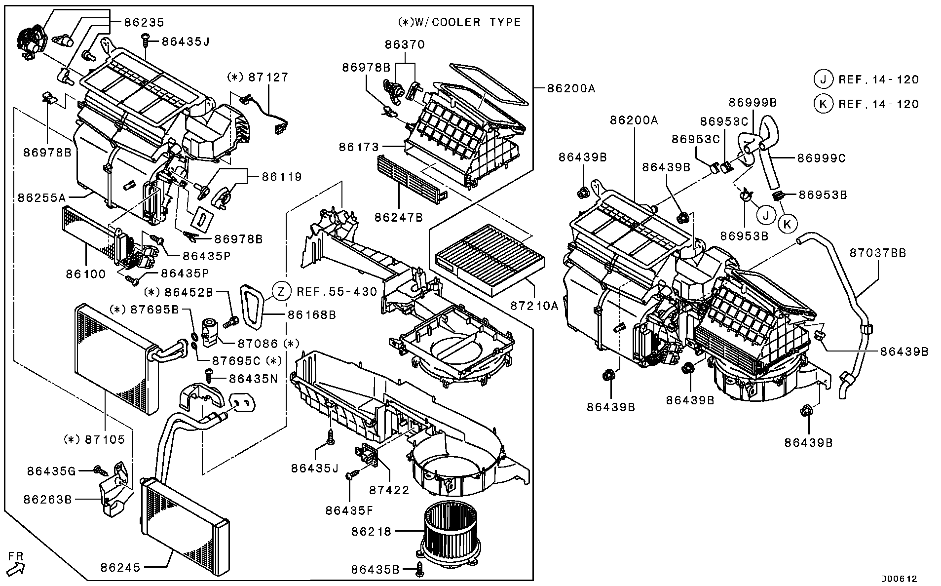 Mitsubishi 7802A312 - Vidaus pūtiklis onlydrive.pro