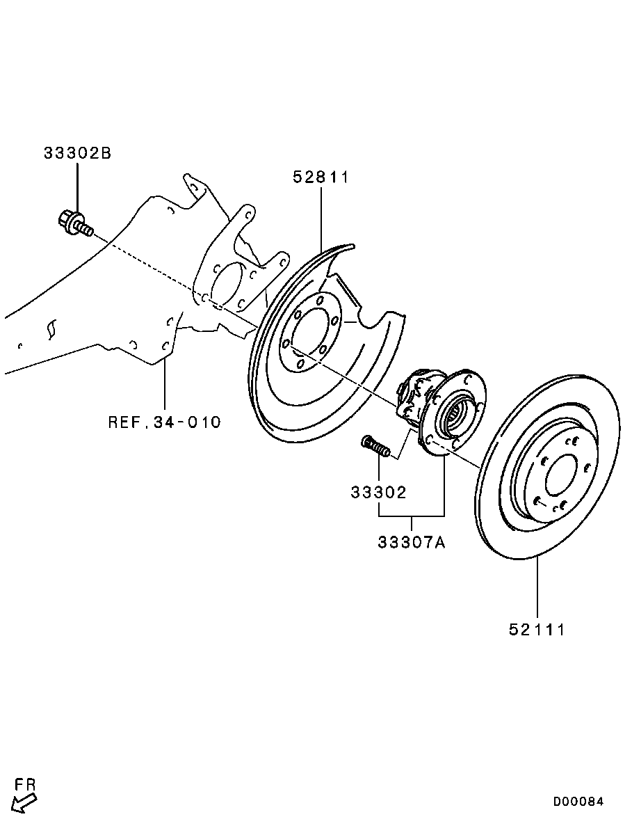 Mitsubishi 3785A064 - Комплект подшипника, ступицы колеса onlydrive.pro